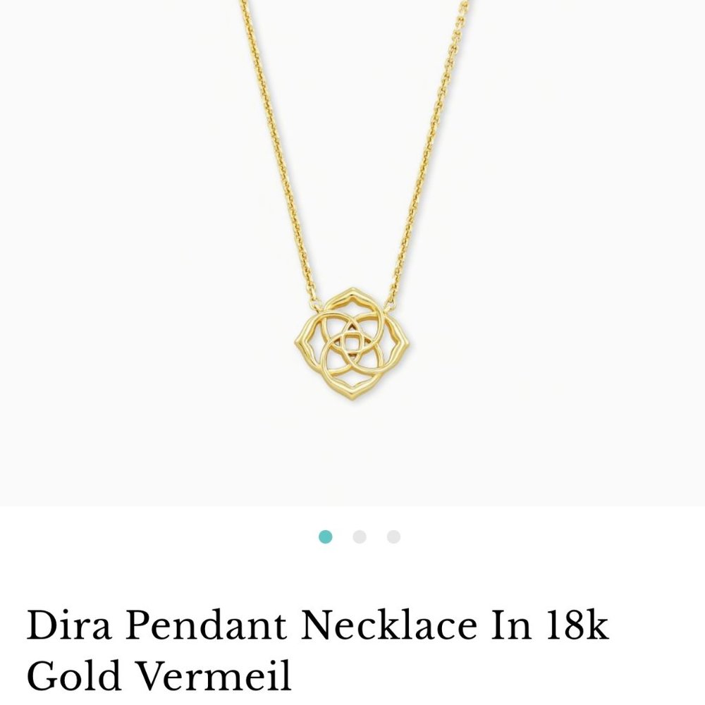 NWT Kendra Scott 18K Gold Vermeil Dira Necklace